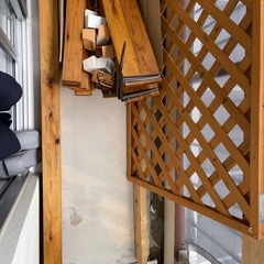 ディアウォール１２個　2×4木材4本　壁面収納セットの画像