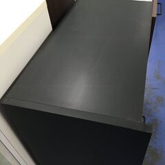 ★リユースのサカイ横浜南店★YM1427  レンジ台 ブラック/ブラウン W89×D42×H91 クリーニング済みの画像