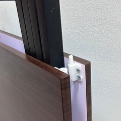 ダークブラウン折りたたみテーブルの画像