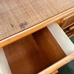 【ホリダソウコ】アンティーク家具　ラタン　家具　収納　の画像