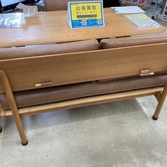 🤎極美品🤎NITORI ニトリ🤎2人掛けソファ🤎オークエスト🤎天然木🤎PVCレザー🤎ブラウン🤎おしゃれ🤎2451の画像