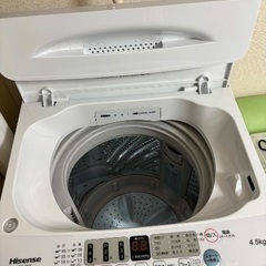 Hisense洗濯機（4.5kg）の画像