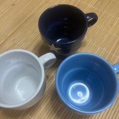 美品　星 ガラス　マグカップ の画像