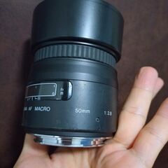 優良品　sigma AF macro 50mm f2.8 純正フード付き　canonマウントの画像