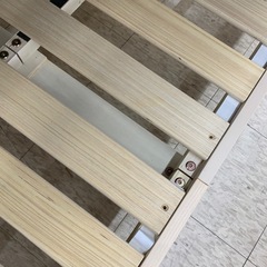 【ジモティー割引で最大15％OFF⭐️】  SD セミダブル ベッド ポケットコイルマットレスSD オーヤマ ２点セット　の画像