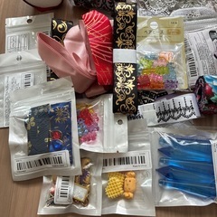 リボン　チャーム　パーツ　ハンドメイドのセットの画像