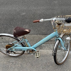 子供用　自転車22inchとヘルメットセットの画像