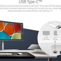 LG ウルトラワイドモニター 38WK95C-W 37.5インチ 3840x1600 画面比率21:9の画像