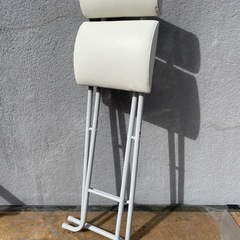 ★状態〇★ 家具 折り畳み椅子 ニトリ ハイチェア シャム WH 幅355mmx奥行450mmx高さ880mmの画像