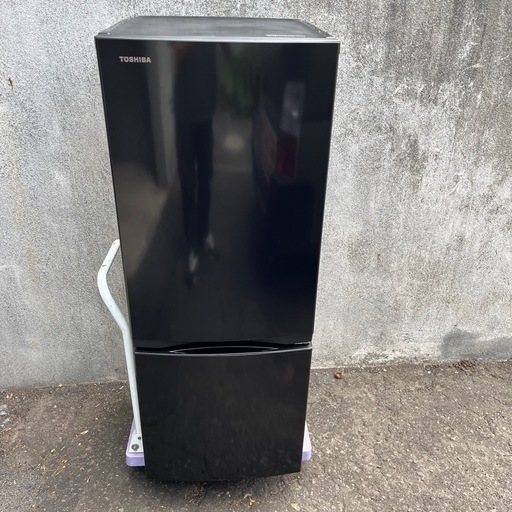 美品 153L　2ドア冷蔵庫 黒 2024年製 東芝 GR-V15BS 100Lクラス 単身 ブラック　TOSHIBA