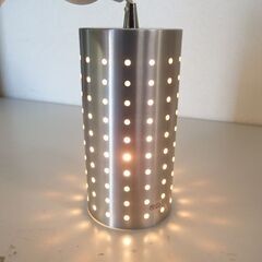 ペンダントライト 1灯 照明 シルバー パンチングデザイン ニトリ 照明器具 直径12×高さ23㎝ ☆ 札幌市 北区 屯田 の画像