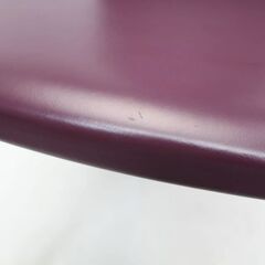 249)【川崎から出品】Cattelan italia カッテラン・イタリア 本革ダイニングチェア パープル系の画像