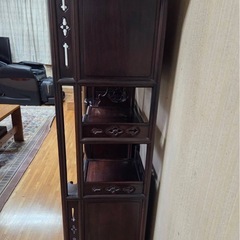 昭和レトロ 茶箪笥 茶棚 和家具 飾り棚 アンティーク 収納棚の画像