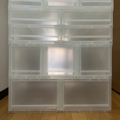２個セット 重なる引き出しケース  DCM  深型  １個売りも可能ですの画像