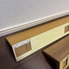 【無印良品】　壁に付けられる家具棚 88cm オーク材　3990円の画像