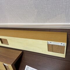 【無印良品】　壁に付けられる家具棚 88cm オーク材　3990円の画像