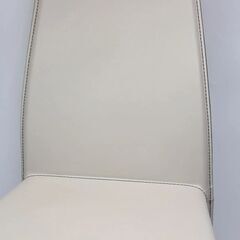 631)【川崎から出品】Cattelan italia カッテラン・イタリア 本革ダイニングチェア ホワイト系の画像