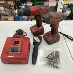 【中古】【店頭引取限定】HILTI インパクトドライバ、ドリルセット　SFH144-Aの画像