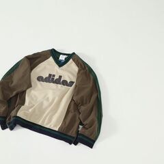 adidas×Brain Dead コラボレーション 脳死春秋モデル Vネック長袖ジャージの画像