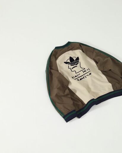 adidas×Brain Dead コラボレーション 脳死春秋モデル Vネック長袖ジャージ