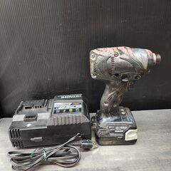 【中古】日立　コードレスインパクトドライバ　WH14DBAL　バッテリ×1、充電器【ハンズクラフト熊本けやき通り店】【店頭取引限定】の画像