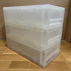 3個セット  重なる引き出しケース  DCM  浅型スリム  １個売りも可能ですの画像