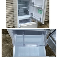 訳あり💦【三菱】 2ドア冷蔵庫 2021年MR-P15F-W🟢の画像