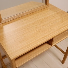 【美品】ドレッサーと鏡（木目調）のセットの画像