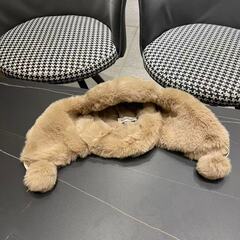 モンクレール 厚手ファー付き耳当て付き帽子の画像