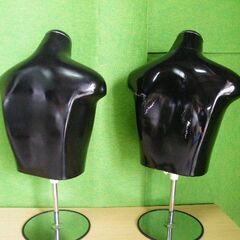 【卓上用】メンズトルソー 2体セット (キズ有り)■P-149の画像