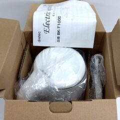 美品 dretec 電気ケトル 1.0L BK-T1000 2019年製 ホワイト/白 ドリテック 電気ポット 札幌市 中央区 南12条の画像