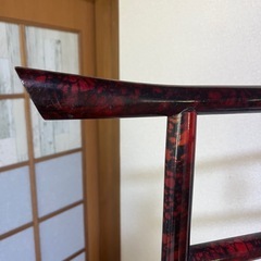 お話中　木製着物掛け の画像