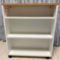キャスター付きメディア収納ラック　SANWAの画像
