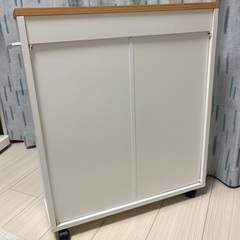 キャスター付きメディア収納ラック　SANWAの画像
