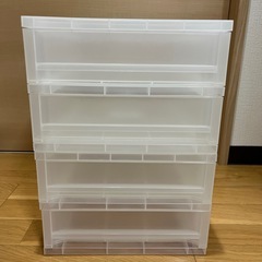 2個セット  2段重なる引き出しケース  DCM 2段  １個売りも可能です。  の画像