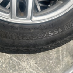 【受取者決定しました】155/65r14 タイヤアルミ4本 の画像