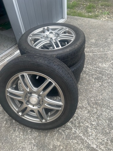 【受取者決定しました】155/65r14 タイヤアルミ4本