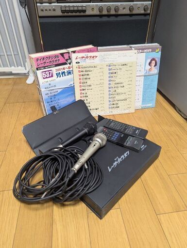 レーザカラオケセット レーザーディスクカラオケセット これ一式でカラオケ可能