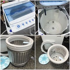 【分解洗浄渡し】メンテナンス整備渡し♬一人暮らし家電セット（冷蔵庫 洗濯機 電子レンジ）配送設置無料♬お届け日時指定できます♬の画像