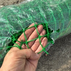 新しい30メートルの野球ネット。の画像