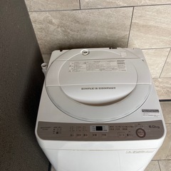激安　全自動洗濯機 SHARP 6㎏ 洗濯機　ES-GE6Bの画像