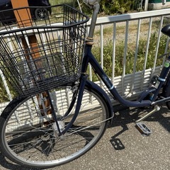 イオンバイクにて2021年購入 valleriano　 紺　26ｲﾝﾁの画像