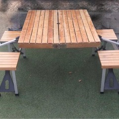 アウトドアテーブル　の画像