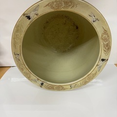 メダカ鉢　火鉢　色絵　金彩　壺の画像