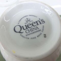 英国製 Queen's China カップ＆ソーサー 6客 花モチーフ ６種類 ENGLISH FINE BONE CHINA 洋食器 C&S 札幌 西野店の画像