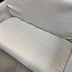 2人掛けソファー　シートカバー付きの画像
