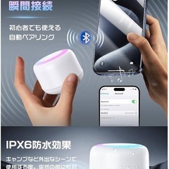 Bluetooth 小型　スピーカー IPX6 防水 新品の画像