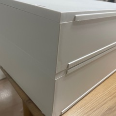 ☆募集中☆無印良品　ポリプロピレンケース　引出式　小物収納ケース　横ワイド　2個セット　の画像