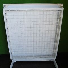 【システム什器用】角バー使用のディスプレイネット 95cm×90cm■スチールネット・エンドネット■N-535の画像