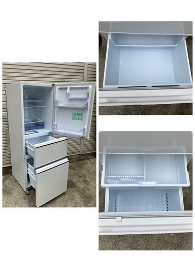 お買い得‼️【三菱】 3ドア冷蔵庫 自動製氷機能付き　2019年MR-CX27D-W ?